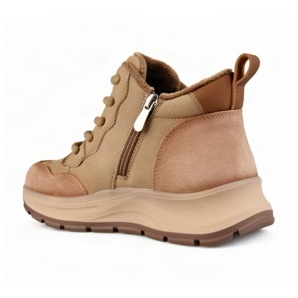 lady's boots genuin leather beige 0162868