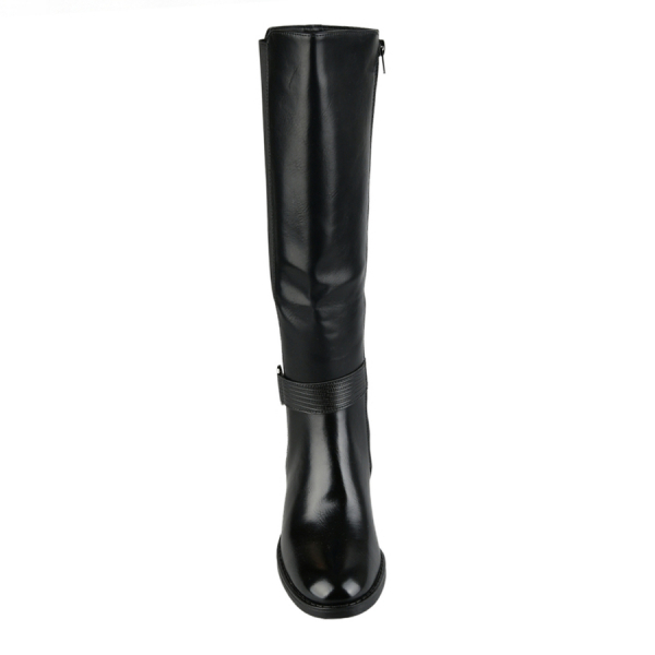 lady's high boots synthetic leather/textile black 0162920