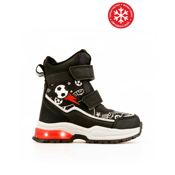 kids boots synthetic leather black 0162294