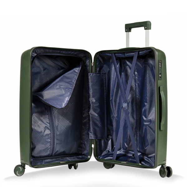 medium suitcase polypropylene dark green 0161581