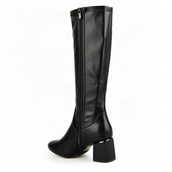 lady's high boots synthetic leather black 0162432