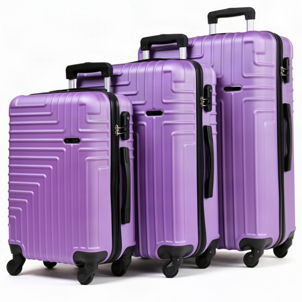 medium suitcase ABS plastic  purple 0163679