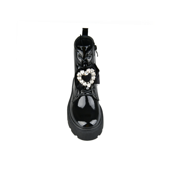 kids boots synthetic leather black 0162546
