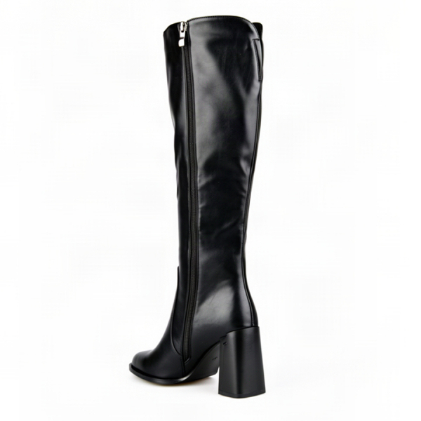 lady's high boots synthetic leather black 0162098