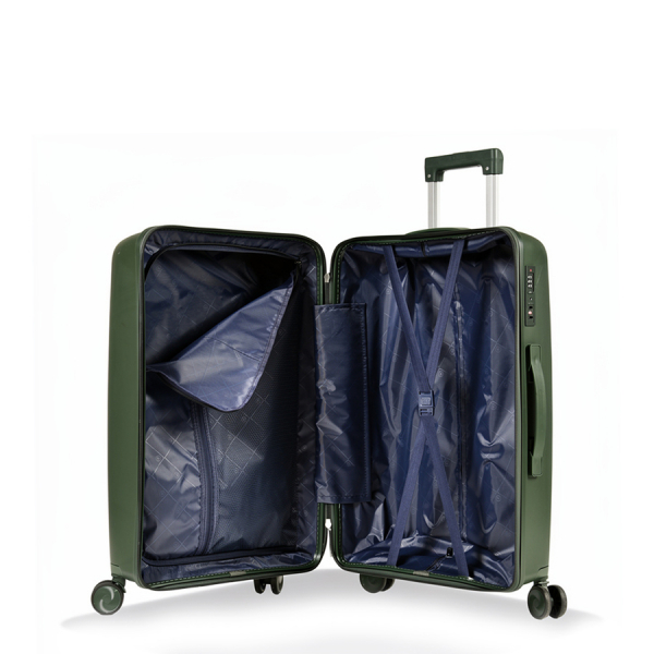 small suitcase polypropylene dark green 0161580
