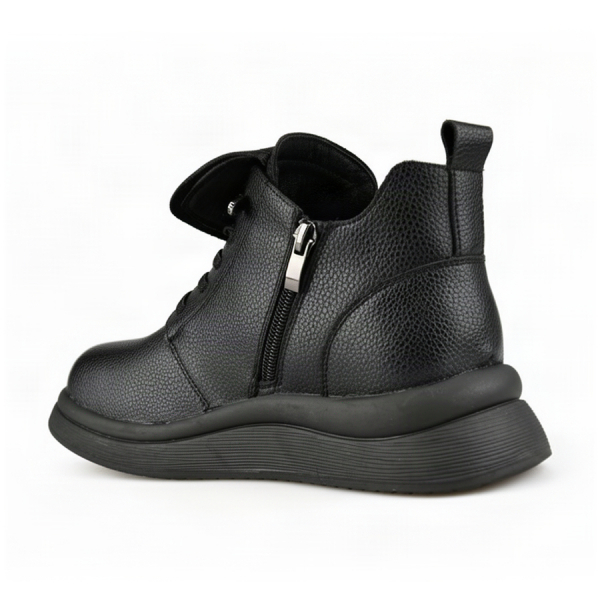 lady's boots genuin leather black 0162860