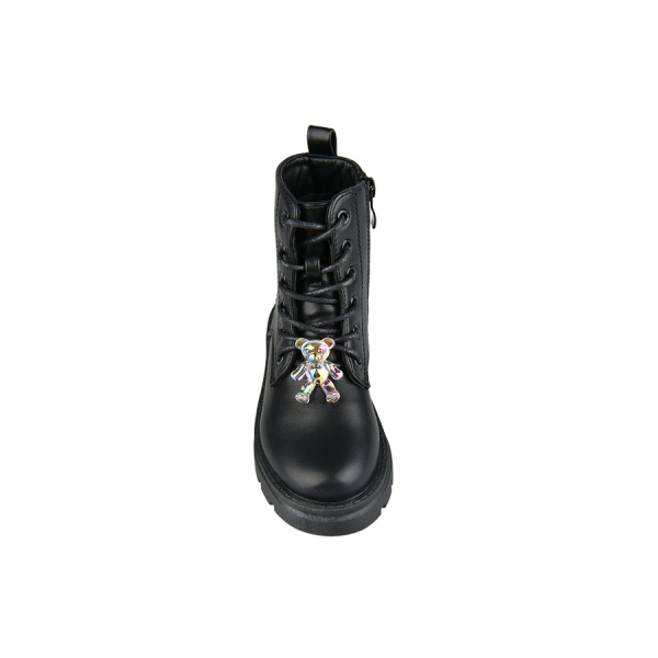 kids boots synthetic leather black 0162556