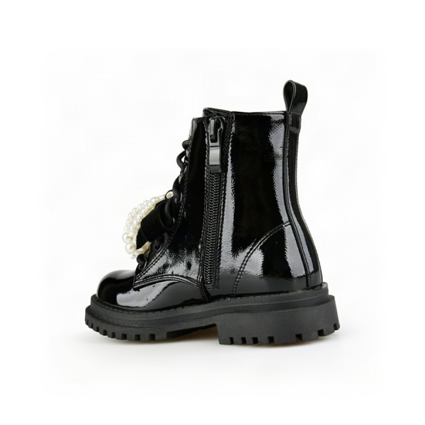 kids boots synthetic leather black 0162553