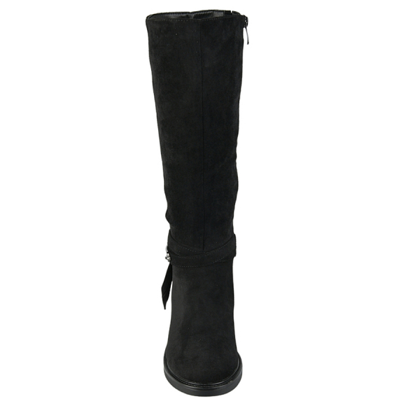 lady's high boots textiles black 0162799
