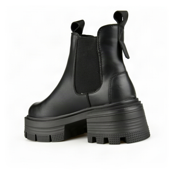 lady's boots genuin leather black 0162876