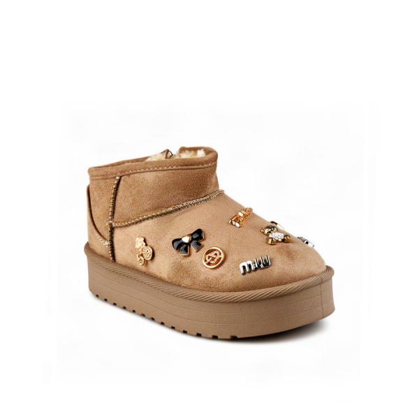 kids boots textiles beige 0162551