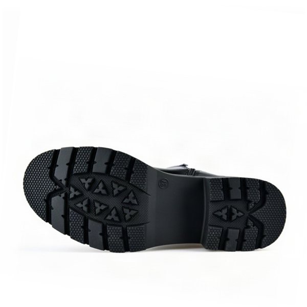 lady's high boots synthetic leather black 0163218