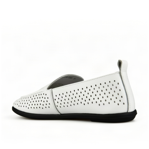 lady's shoes genuin leather white 0164118