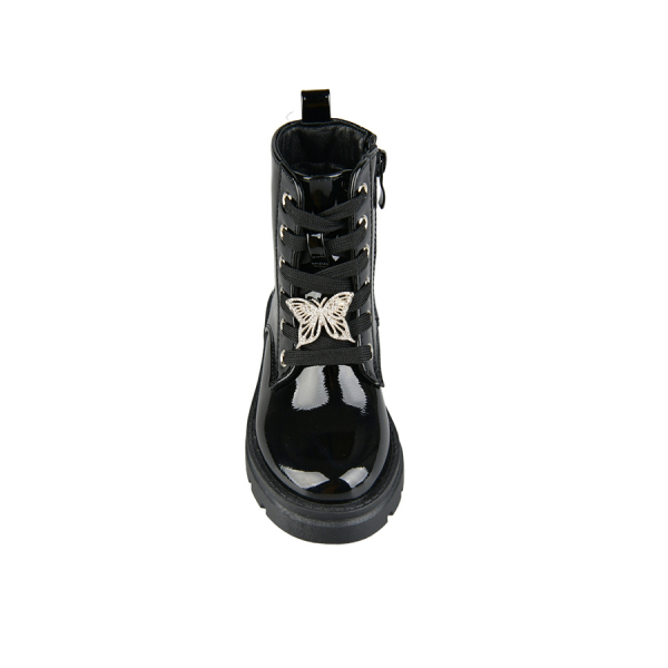 kids boots synthetic leather black 0162557