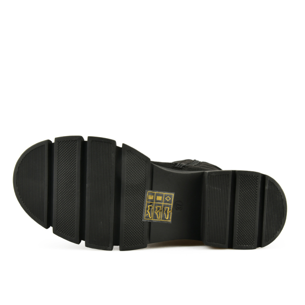 lady's high boots textiles black 0162027