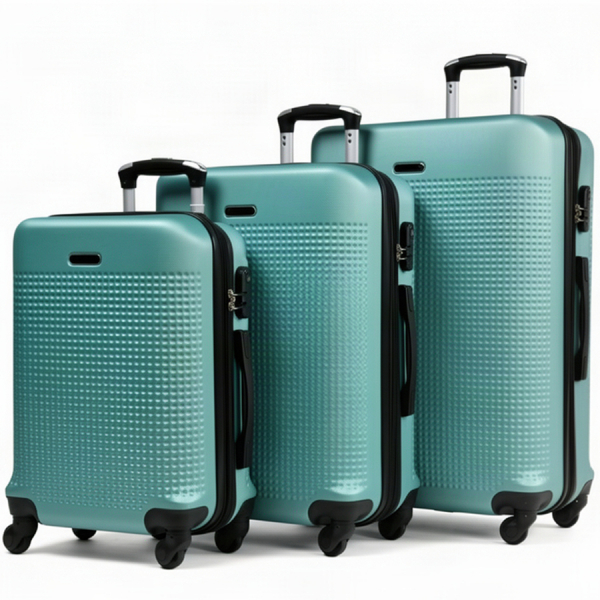 medium suitcase ABS plastic green 0163691