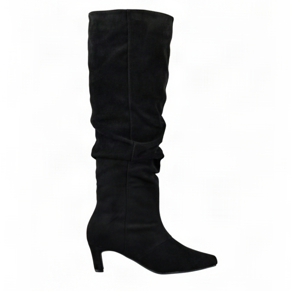 lady's high boots textile black