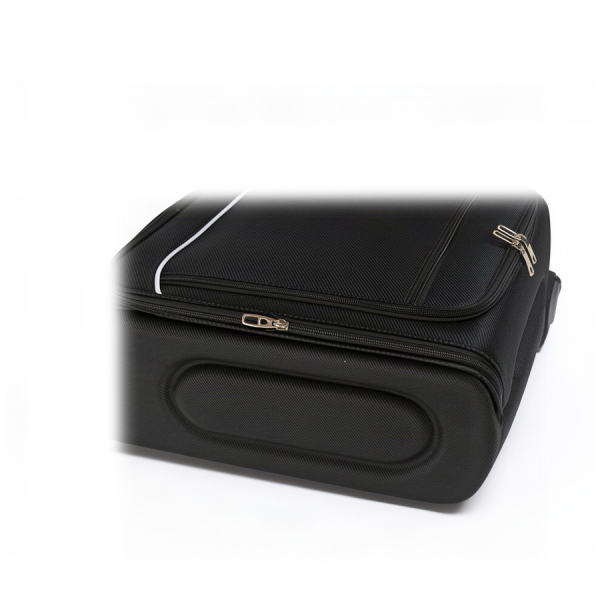 big suitcase textile black 0163725
