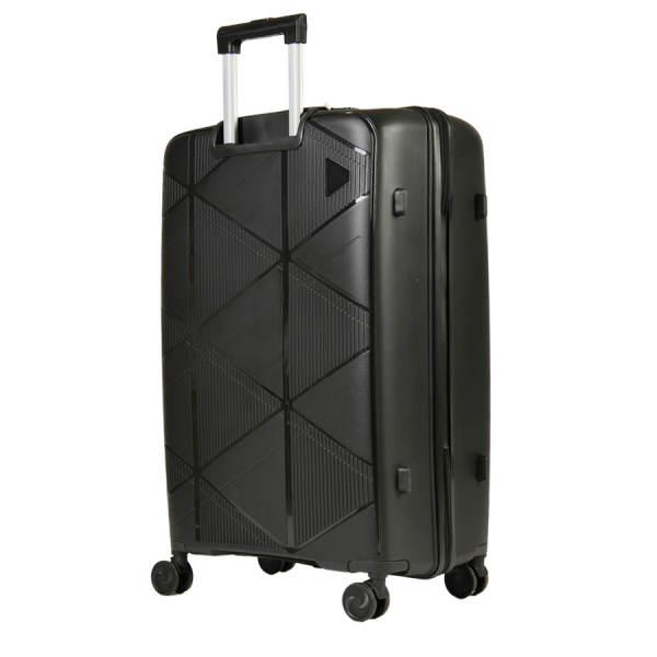 big suitcase polypropylene black 0161585