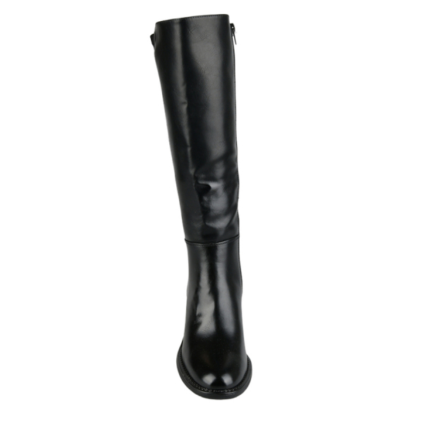 lady's high boots synthetic leather/textile black 0162926