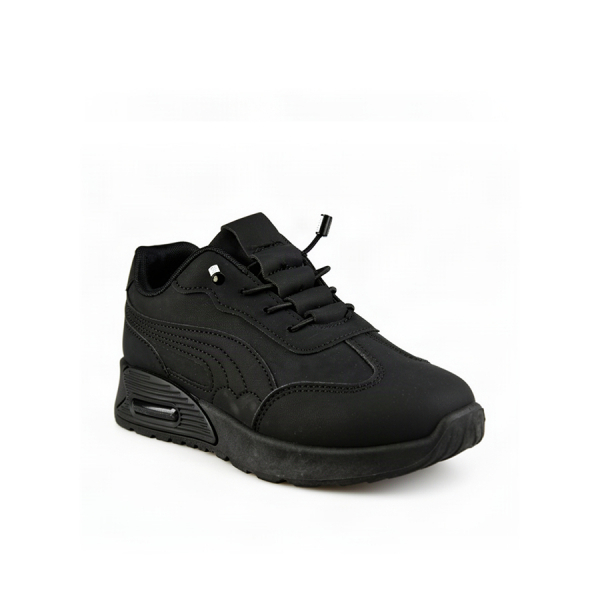 kids sneakers synthetic leather black 0164180