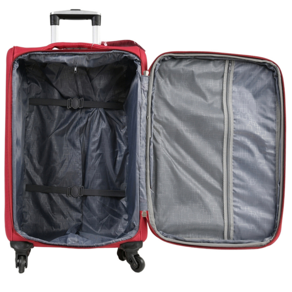 big suitcase textile red 0163734