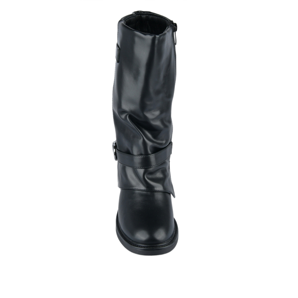 lady's high boots synthetic leather black 0162802