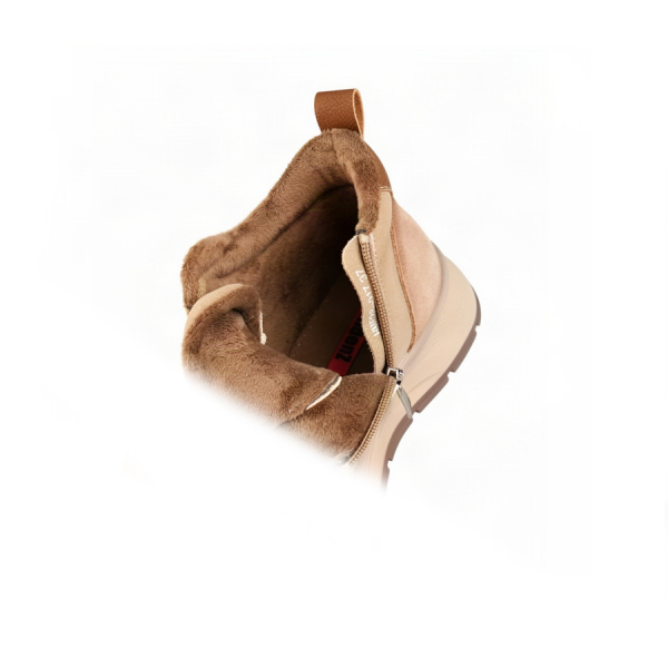 lady's boots genuin leather beige 0162868