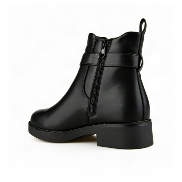 lady's boots textile/synthetic leather black 0162476