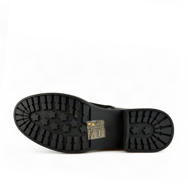 lady's boots textile/synthetic leather black 0162471