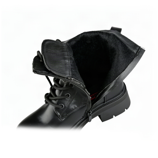 lady's boots synthetic leather black 0162454