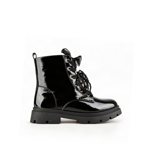 kids boots synthetic leather black 0162541
