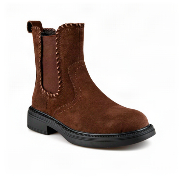lady's boots genuin leather brown 0162674