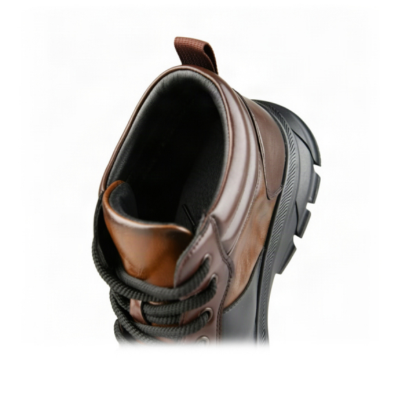 men's boots genuin leather brown 0162966