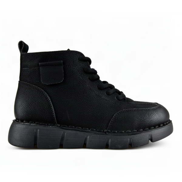 lady's boots genuin leather black