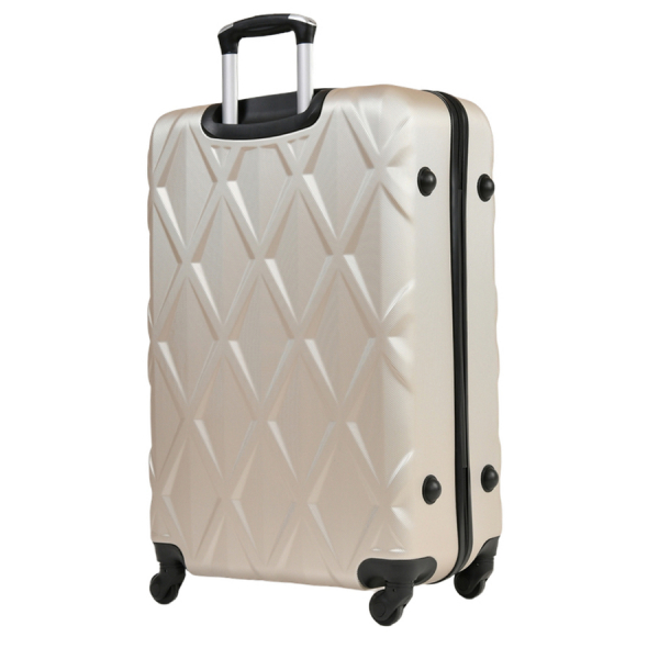big suitcase ABS plastic  beige 0163656