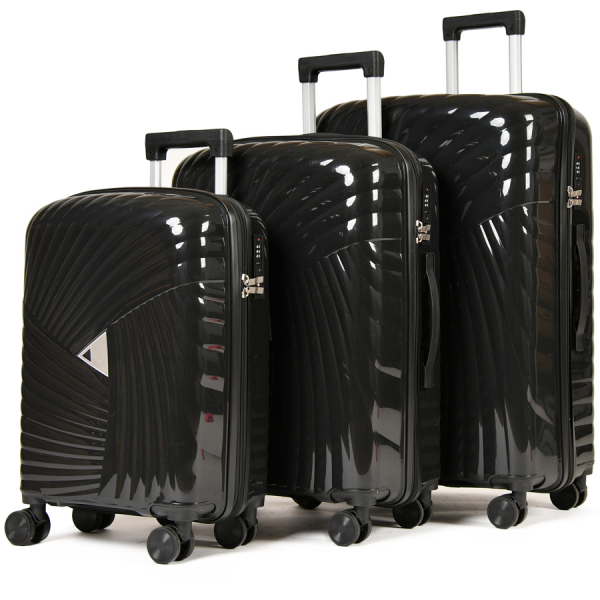 big suitcase polypropylene black 0161603