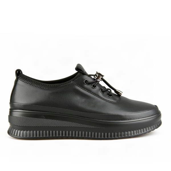 дамски обувки естествена кожа черни