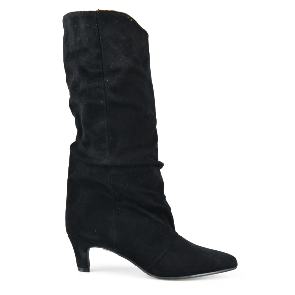 lady's high boots textile black