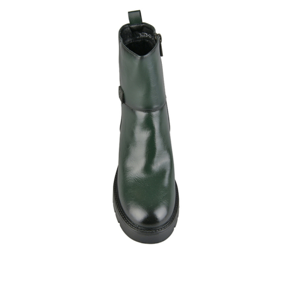 lady's boots synthetic leather green 0162908