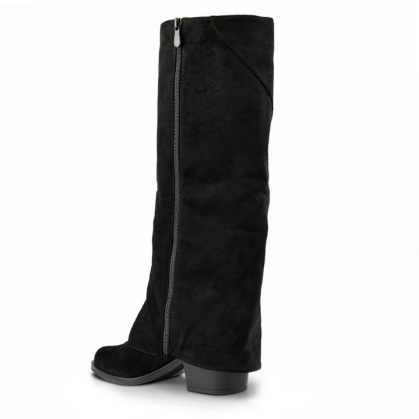 lady's high boots textiles black 0162837