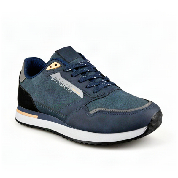 men's sneakers synthetic leather blue 0162623