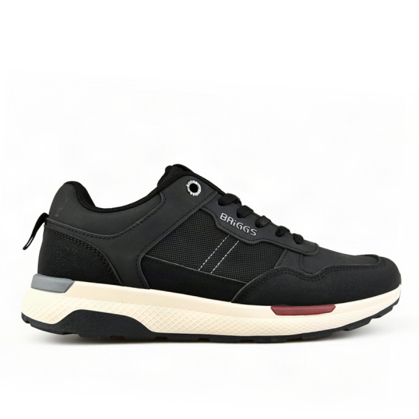 men's sneakers synthetic leather black