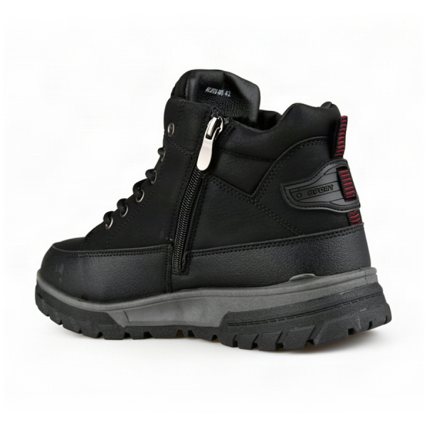 men's boots synthetic leather black 0162968