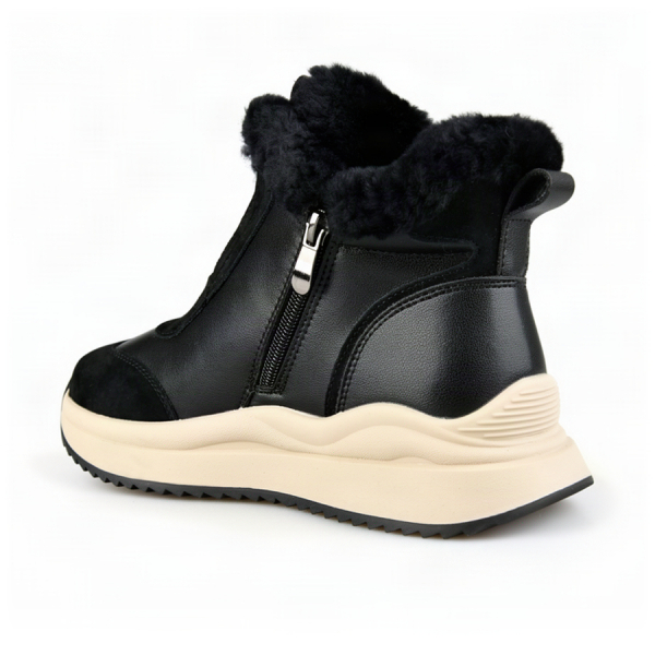 lady's boots genuin leather black 0162872