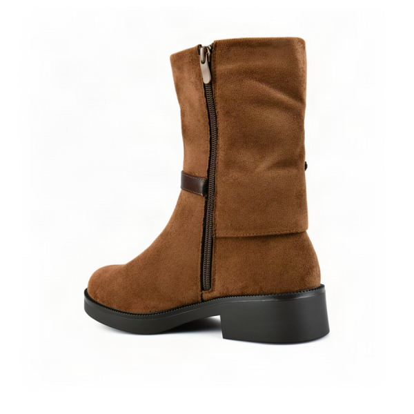 lady's boots textile brown 0162480