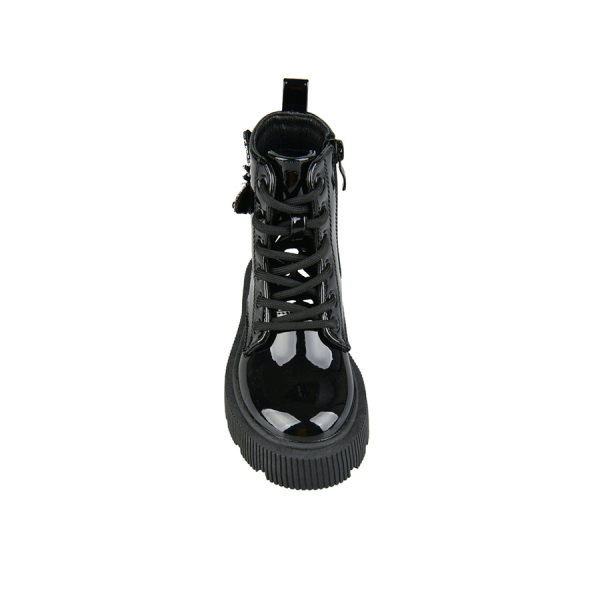 kids boots synthetic leather black 0162558