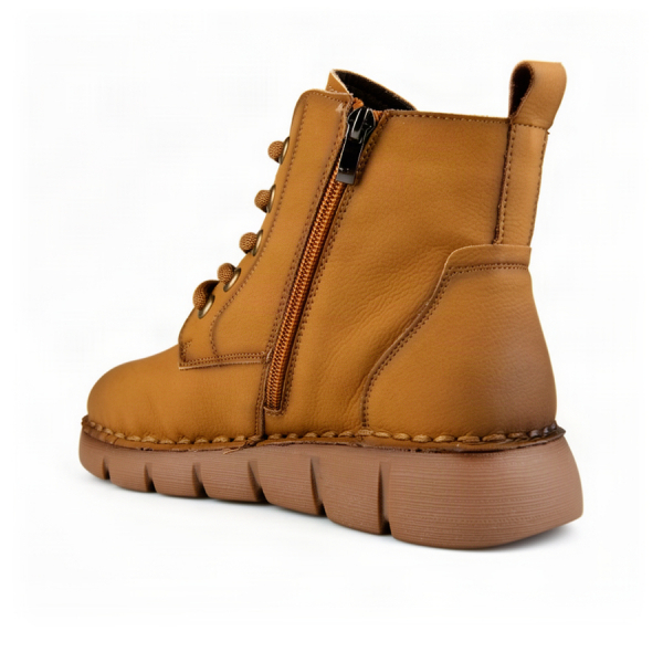lady's boots genuin leather brown 0162854