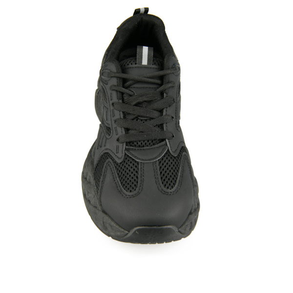 lady's sneakers synthetic leather/textile black 0162631
