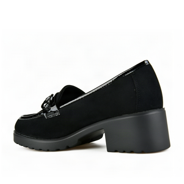 lady's shoes textile/synthetic leather black 0162900
